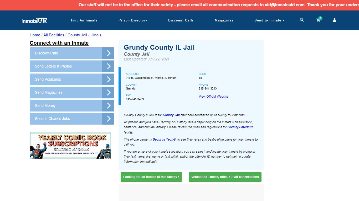 Grundy County IL Jail - Inmate Locator - Morris, IL